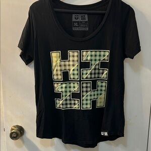 HAWAII’S FINEST Black T-Shirt with Palaka Graphics, Sz XL